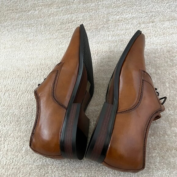 Santino Luciano Brown Memory Foam Dress Shoes 11 - Picture 5 of 8